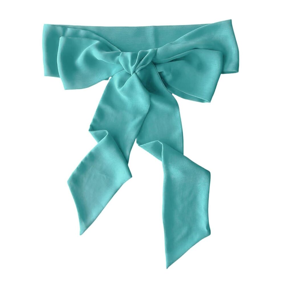 7593 Chiffon Sash Belt Waist Bow For Women Dress 3.74 In Wide